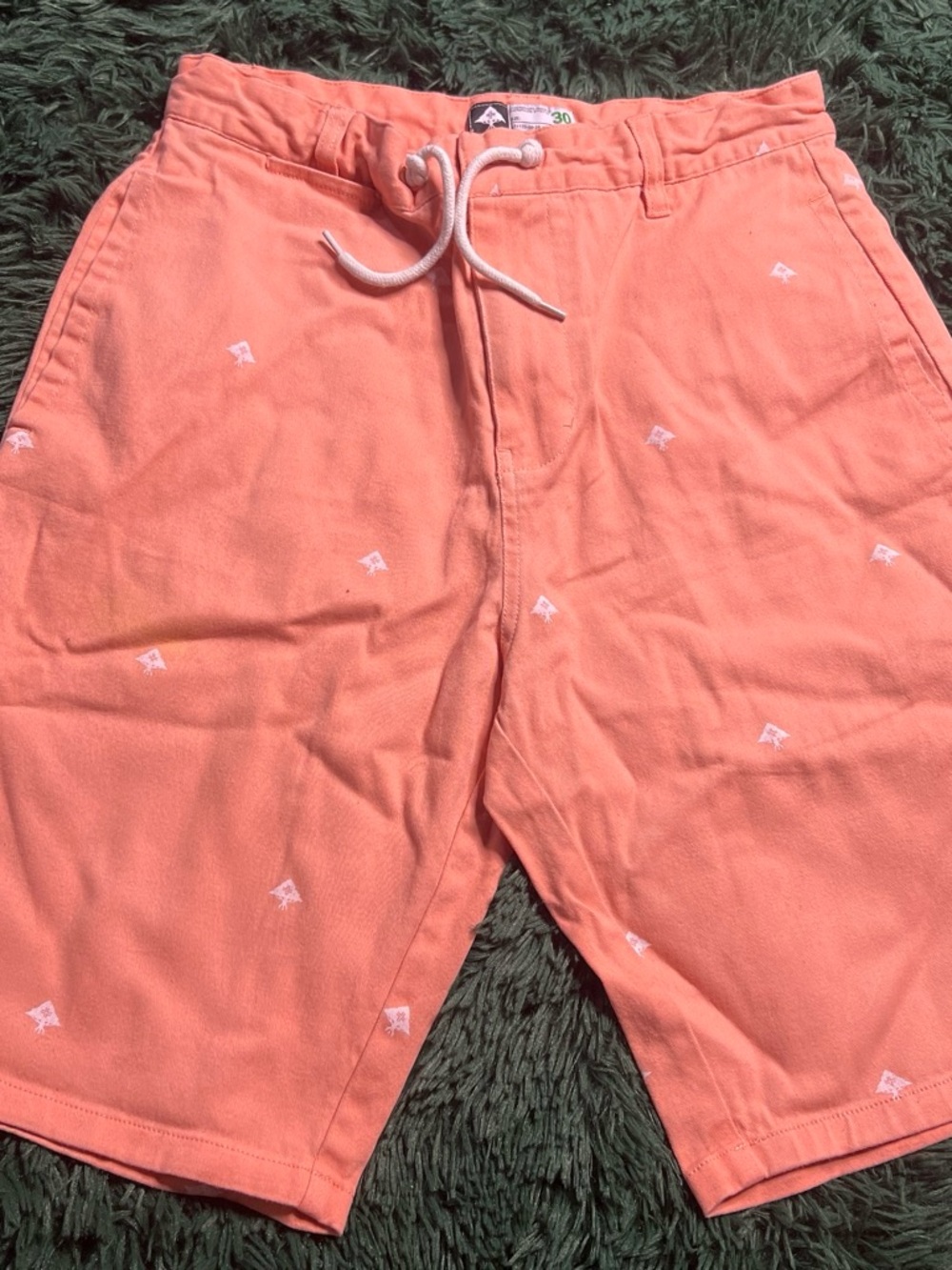 Lrg Coral Drawstring Cargo Shorts
